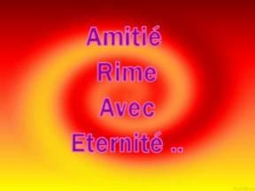 amitié...